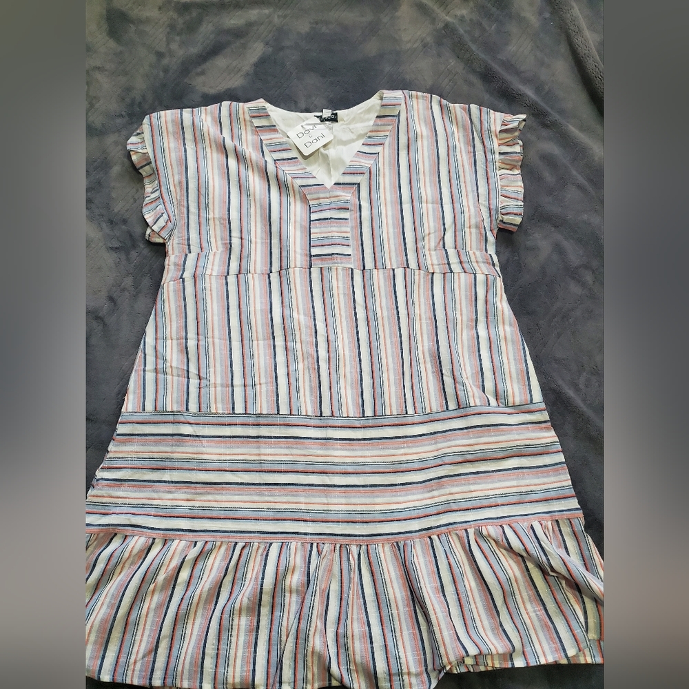Womens size Med. Striped dress.